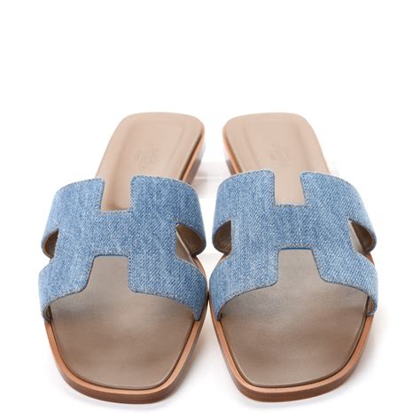 hermes oran denim|oran sandals hermes.